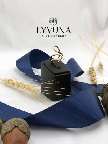 انگشتر طلایی عسل منحنی