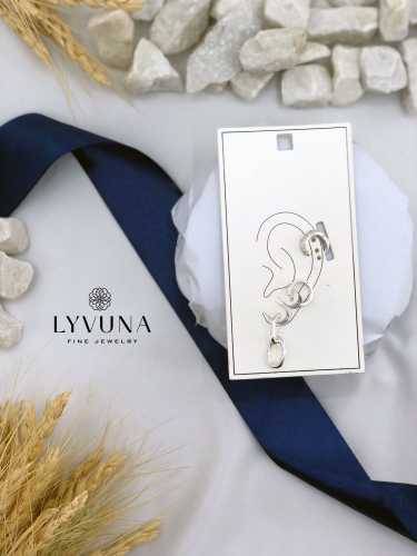 گوشواره نقره‌ ای حلقه کوچک